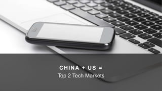 CHINA + US = 
Top 2 Tech Markets 
 