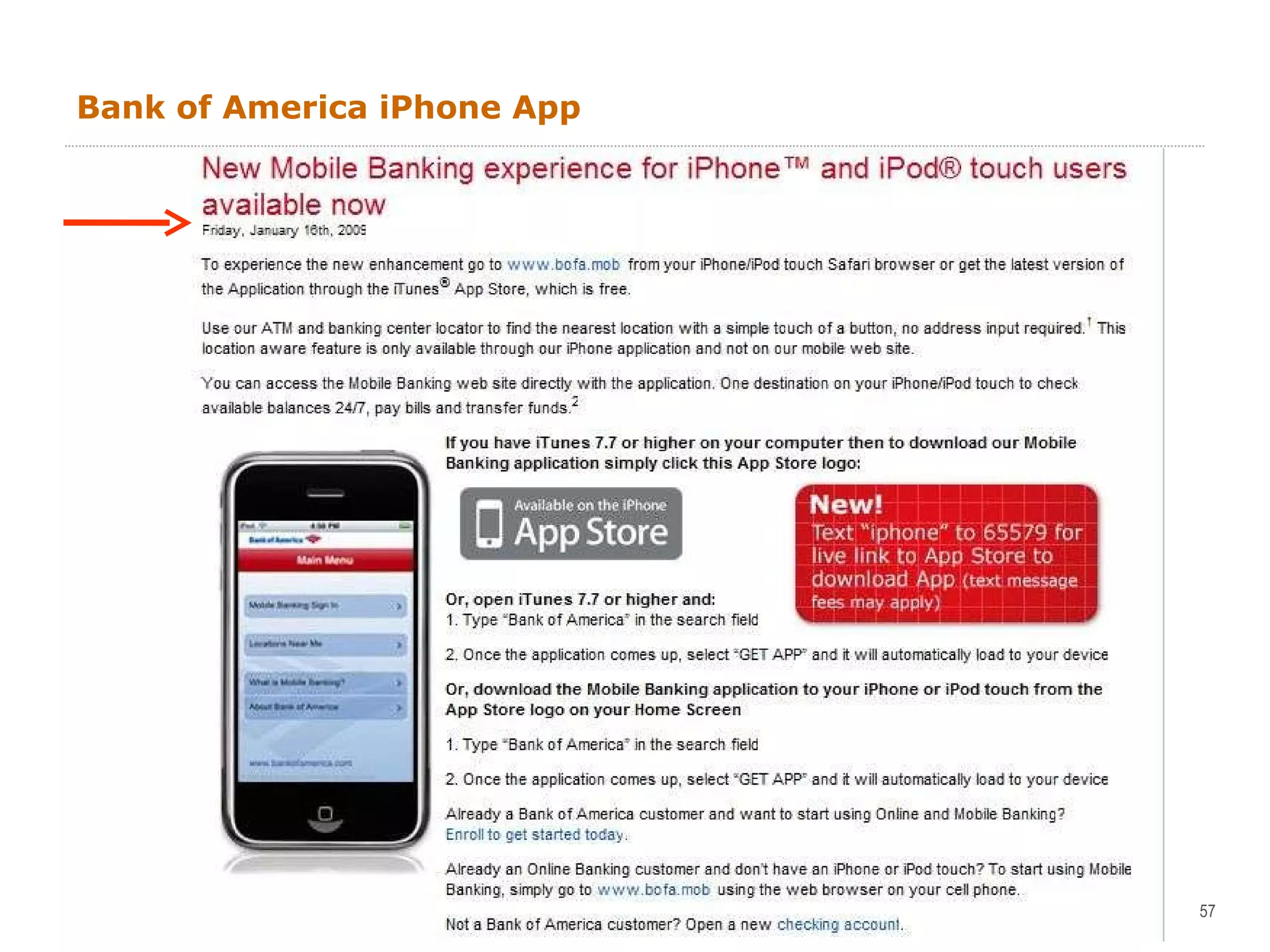 Bank of America iPhone App 
