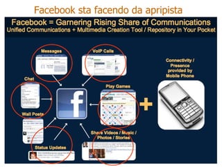 Facebook sta facendo da apripista 