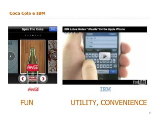 Coca Cola e IBM FUN  UTILITY, CONVENIENCE 