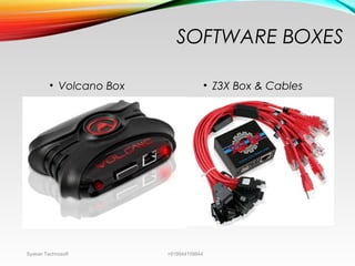 SOFTWARE BOXES
• Volcano Box • Z3X Box & Cables
Syskan Technosoft +919944159844
 