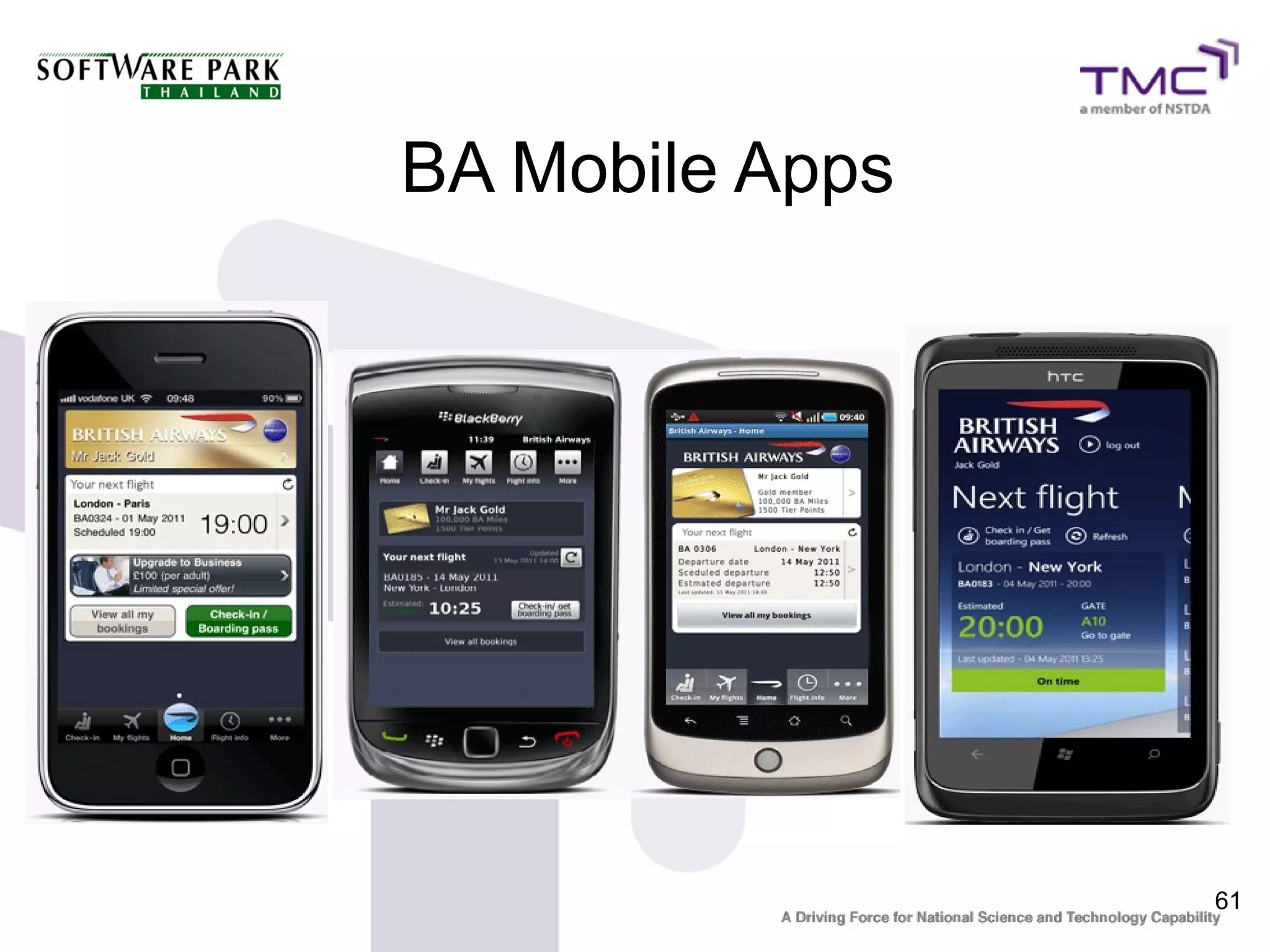 BA Mobile Apps




                 61
 