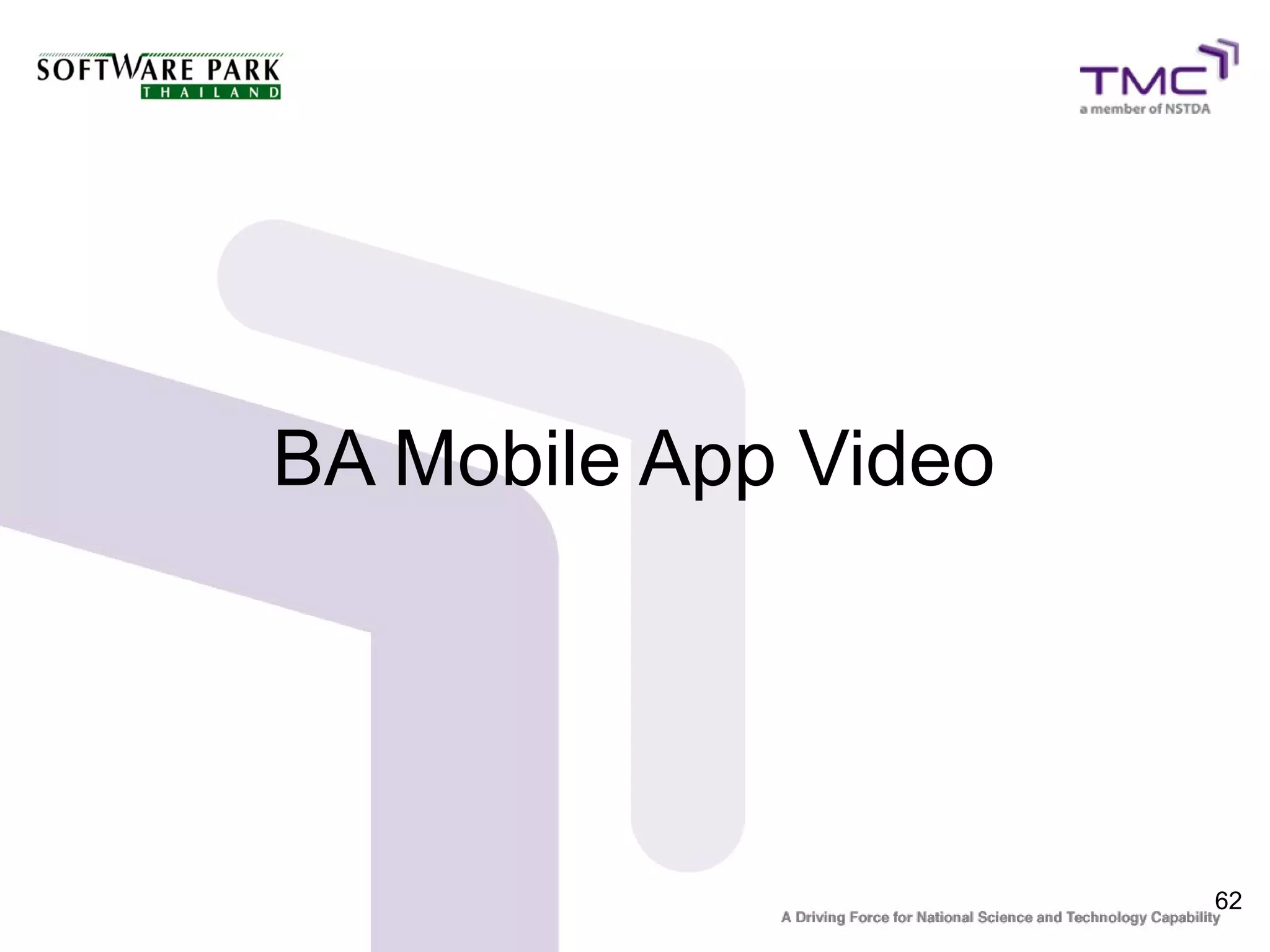 BA Mobile App Video




                      62
 