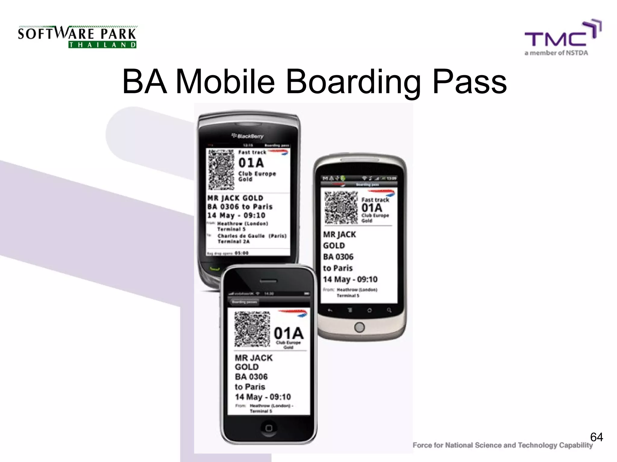 BA Mobile Boarding Pass




                          64
 