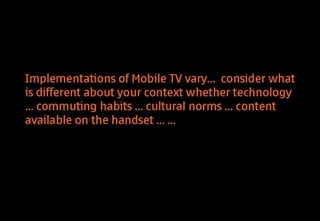 Mobile TV