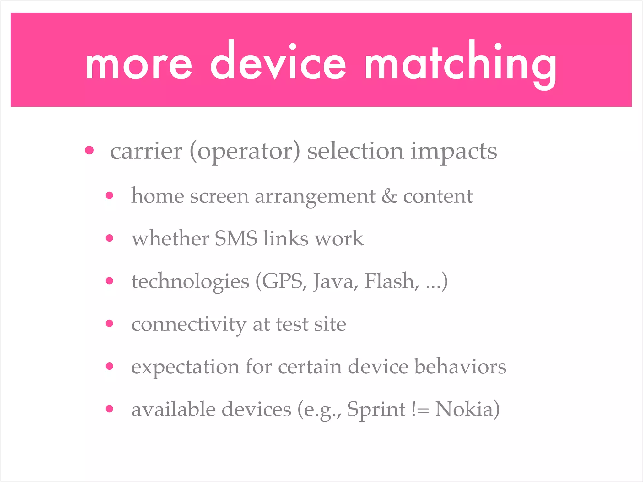 Mobile Usability Testing