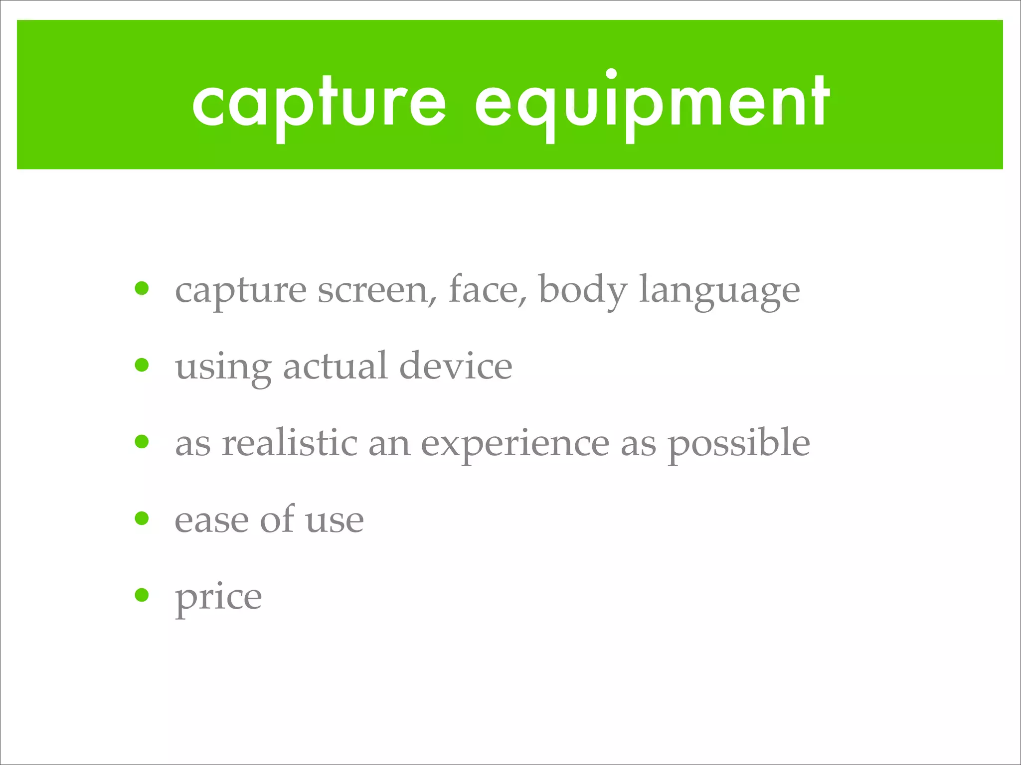 Mobile Usability Testing