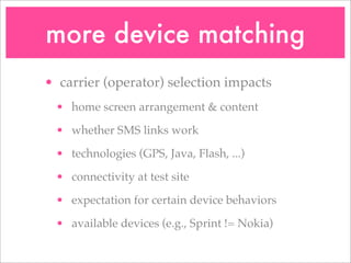 Mobile Usability Testing