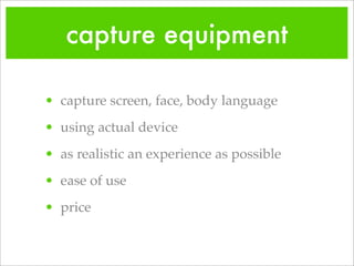 Mobile Usability Testing