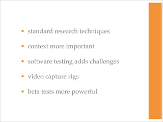 Mobile Usability Testing