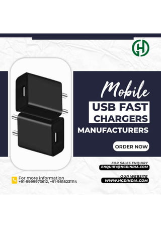 Mobile USB Fast Chargers Manufacturers, Suppliers And Exporters India