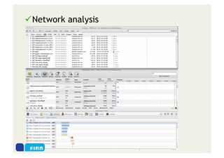  Network analysis
 