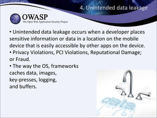 Mobile security, OWASP Mobile Top 10, OWASP Seraphimdroid