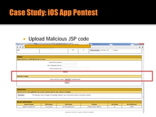  Upload Malicious JSP code
 