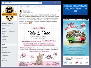 social media mobile fails
Images / posts that were
designed as flyers / print
ads
 