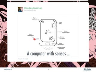 @carlosdomingo
                          Carlos Domingo




                 16 jun vía web 




Telefónica I+D                              4
 
