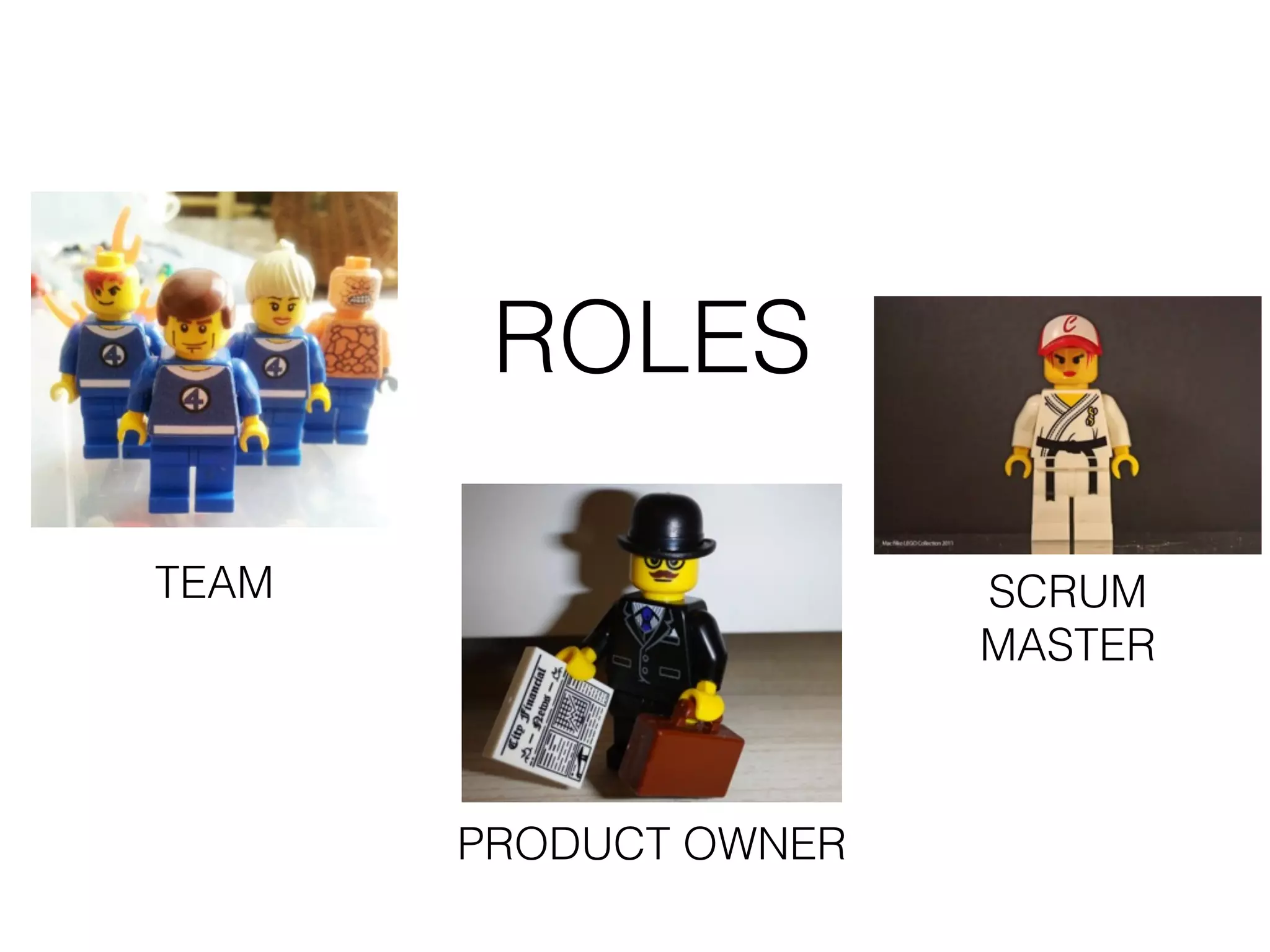 ROLES TEAM PRODUCT OWNER SCRUM  MASTER 