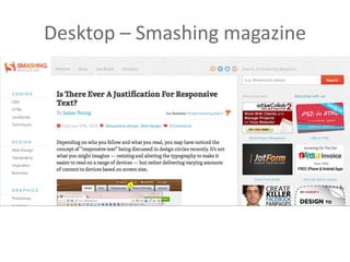 Desktop – Smashing magazine
 