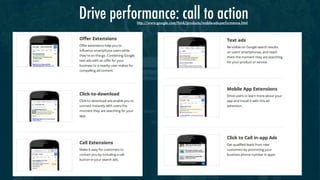 Drive performance: call to action
http://www.google.com/think/products/mobile-ads-performance.html

   

 