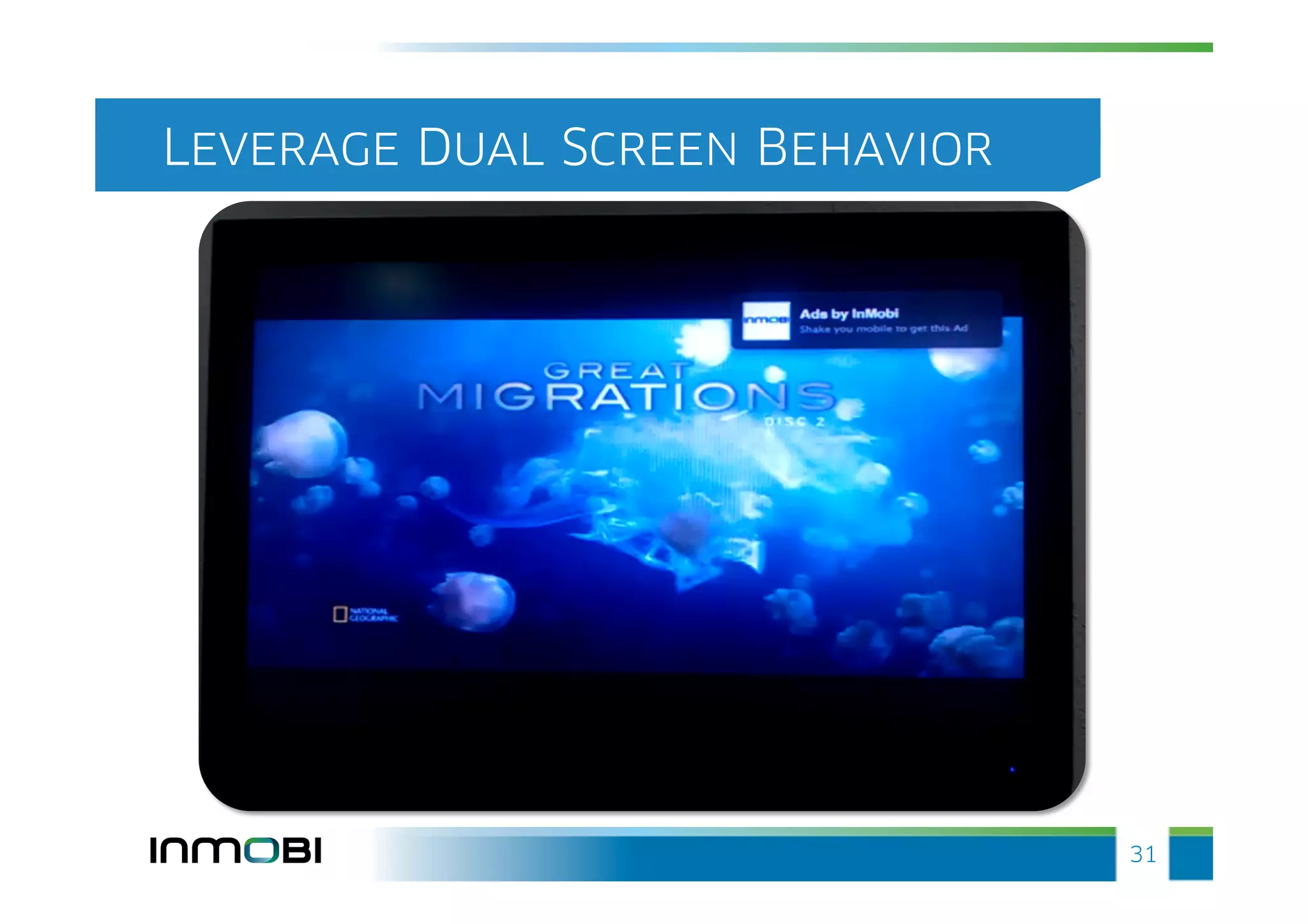 Leverage Dual Screen Behavior




                                31
 