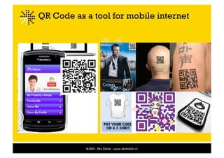 QR Code as a tool for mobile internet
 