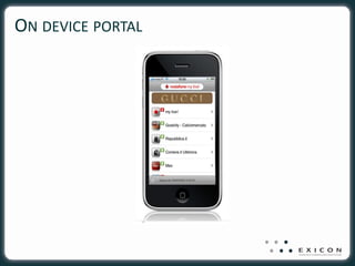 ON DEVICE PORTAL
 
