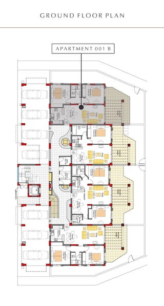 G R O U N D F L O O R P L A N
A P A R T M E N T 0 0 1 B
 