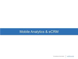 Mobile Analytics & eCRM 