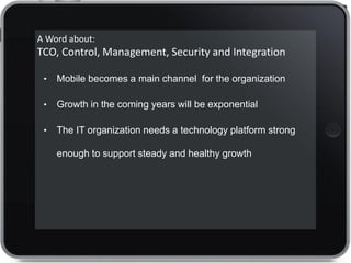 A Multi Screen Organization
 