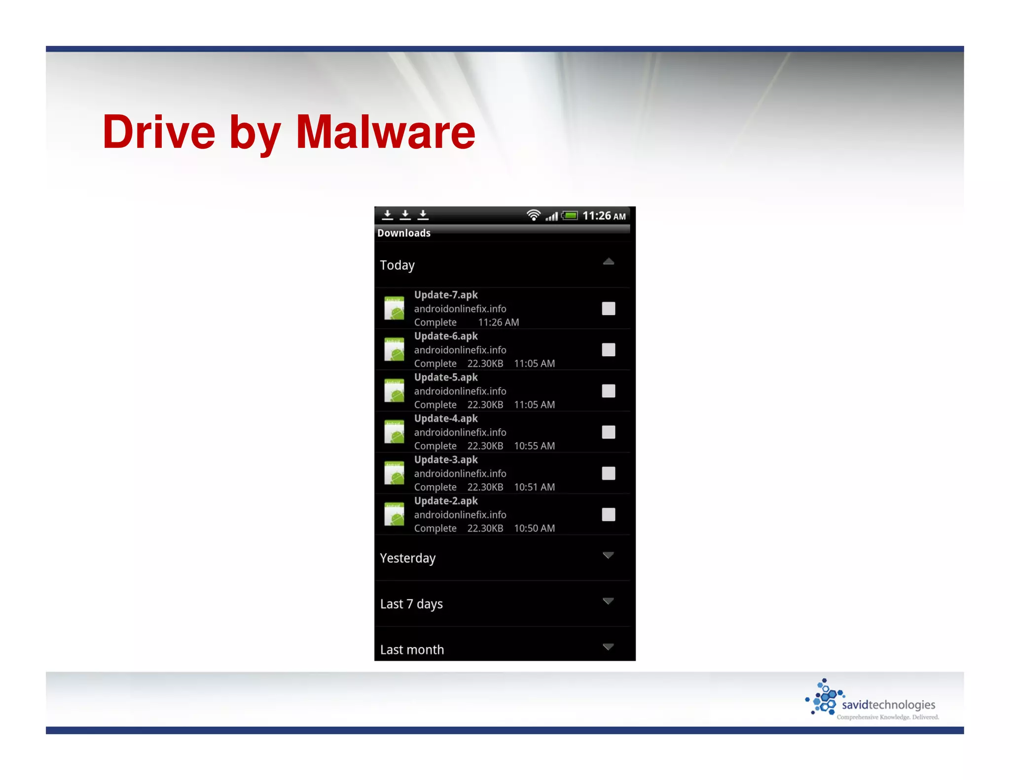Drive by Malware
 