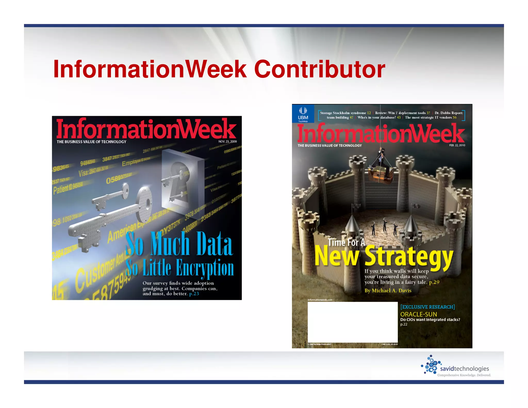 InformationWeek Contributor
 
