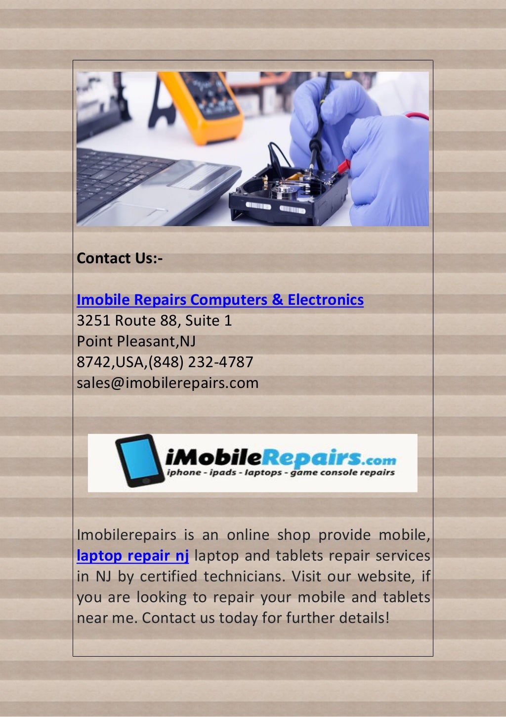 Mobile and laptop repair services in nj 