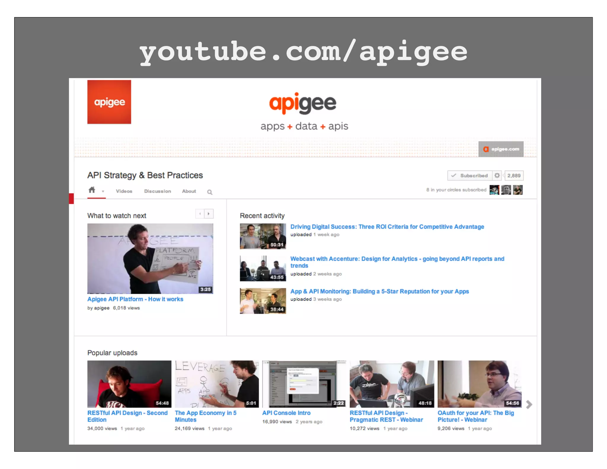 youtube.com/apigee
 