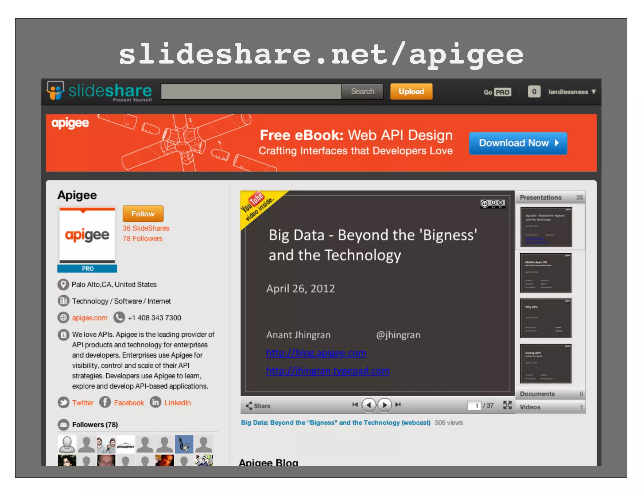 slideshare.net/apigee
 