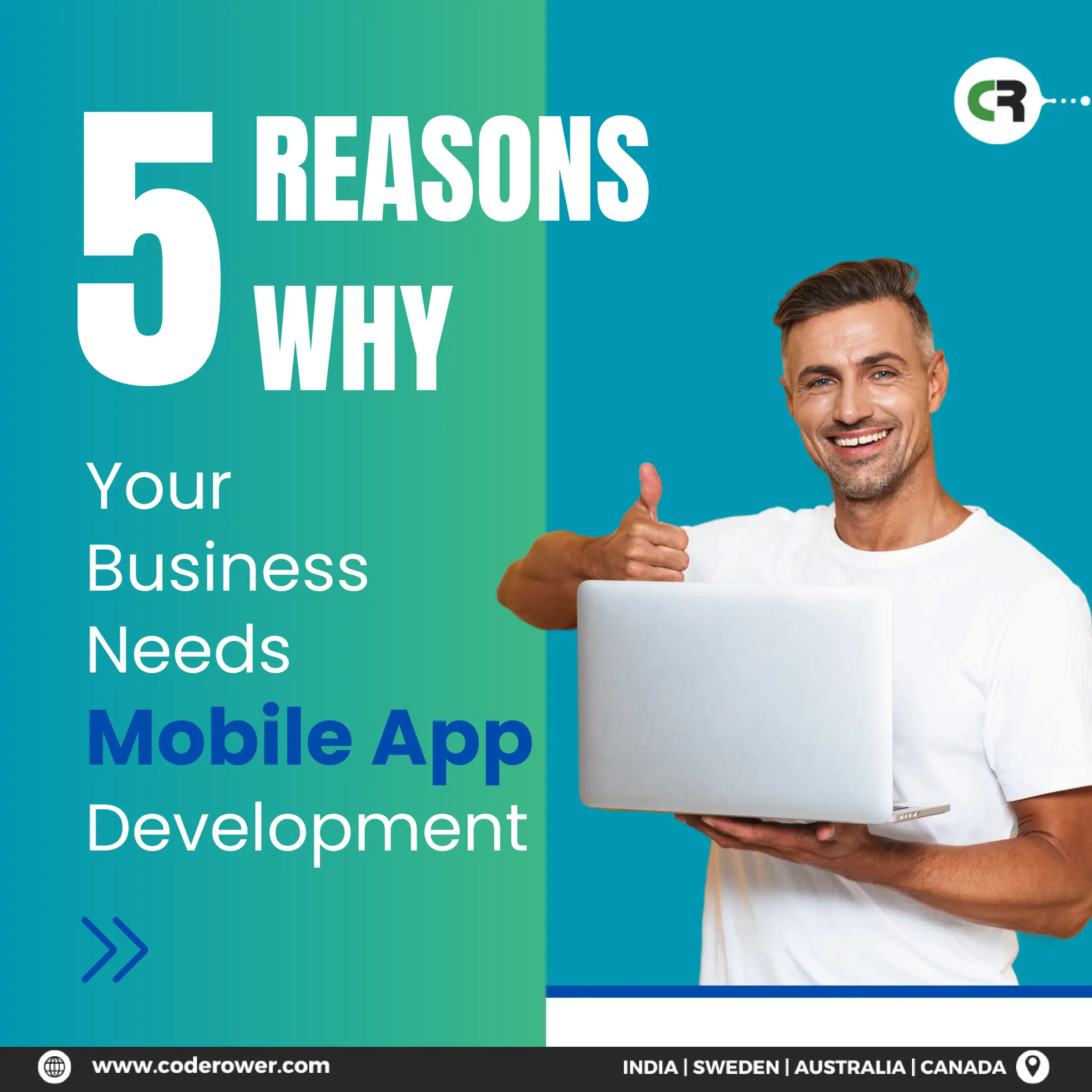 REASONS
WHY
5
Your
Business
Needs
Mobile App
Development