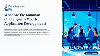 What Are the Common Challenges in Mobile Application Development? | PDF