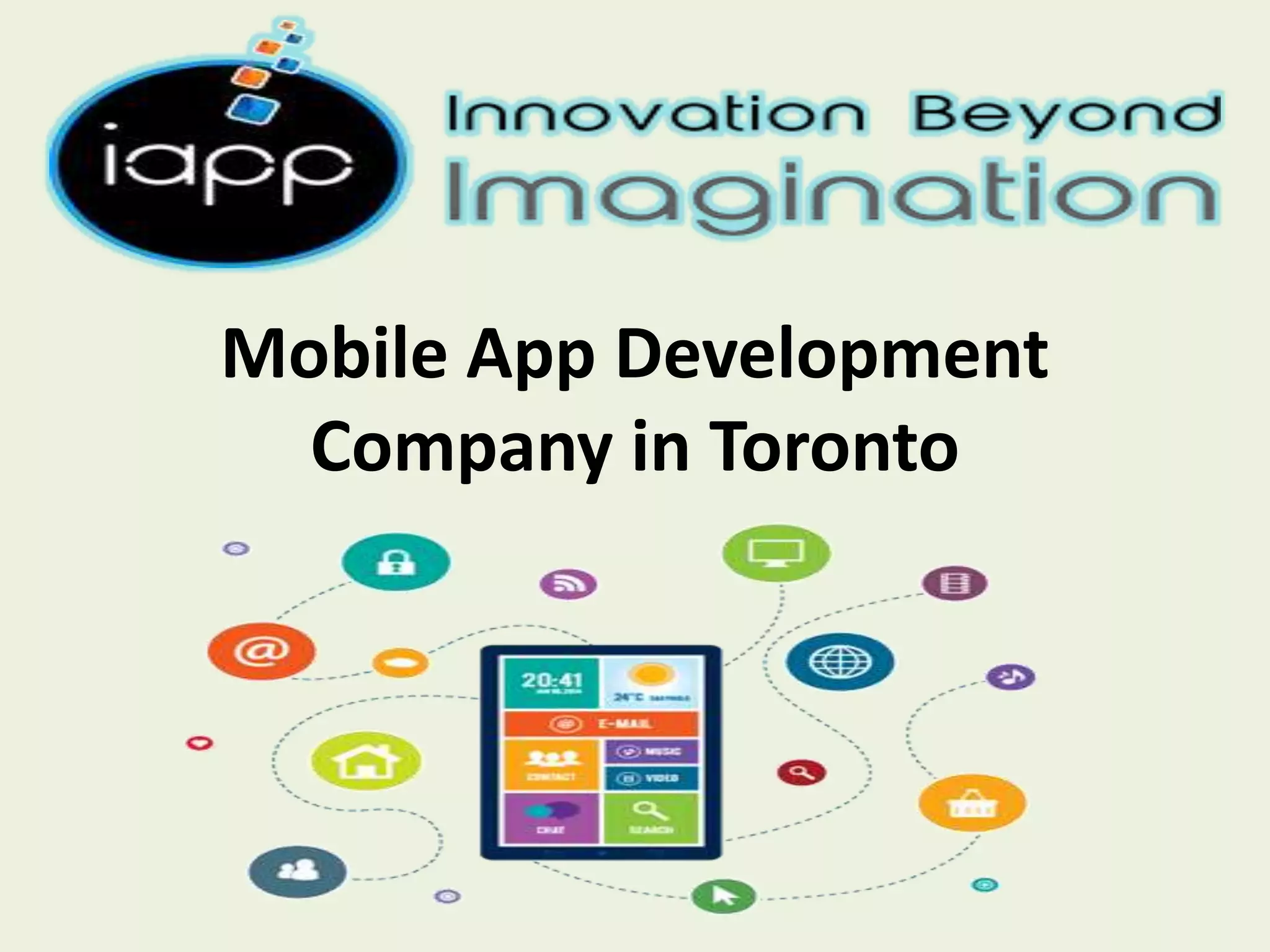 Mobile App Development
Company in Toronto