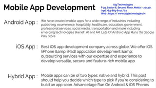 Mobile app development in india | User Friendly App | Smart Mobile App 