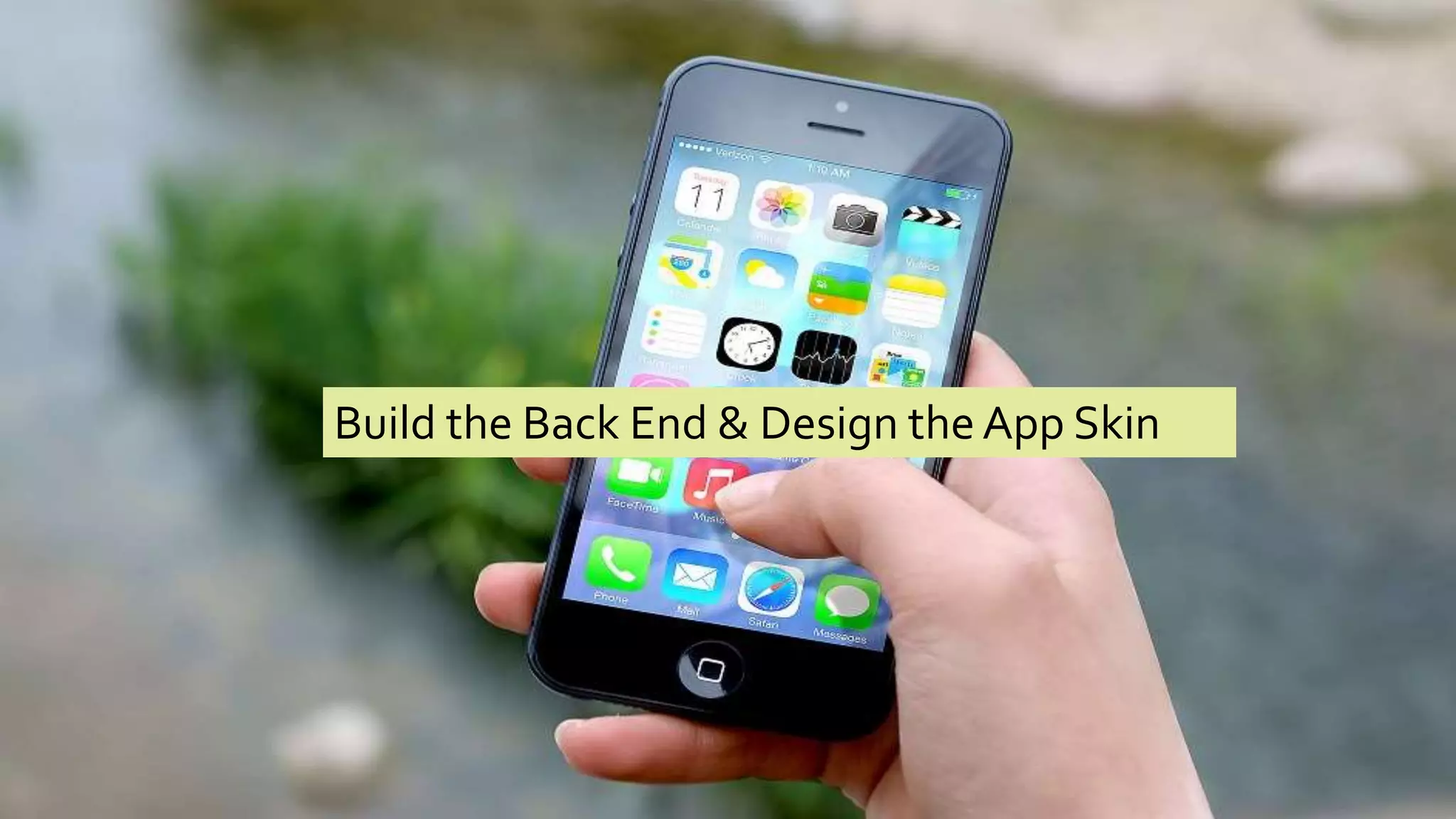 Build the Back End & Design the App Skin