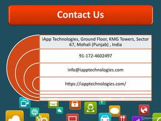Contact Us
iApp Technologies, Ground Floor, KMG Towers, Sector
67, Mohali (Punjab) , India
91-172-4602497
info@iapptechnologies.com
https://iapptechnologies.com/