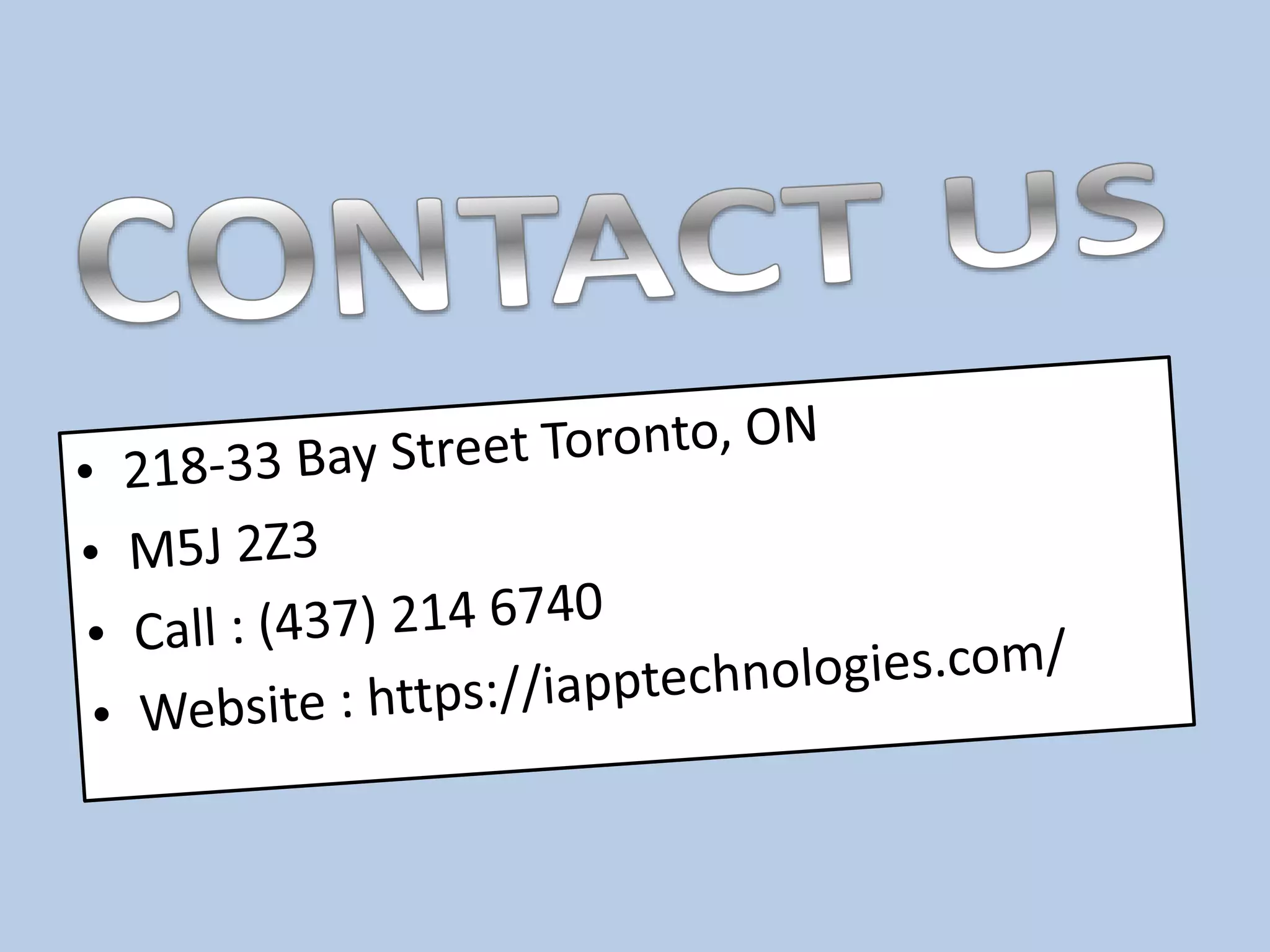 Mobile app development toronto