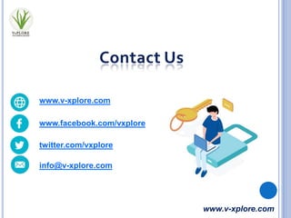 www.v-xplore.com
www.v-xplore.com
www.facebook.com/vxplore
twitter.com/vxplore
info@v-xplore.com
 