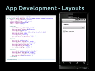 App Development - Layouts
 