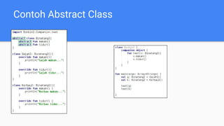 Mobile Application 2 Pertemuan 4 Dasar Kotlin OOP Polymorphism | PDF