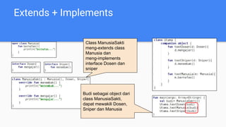 Mobile Application 2 Pertemuan 4 Dasar Kotlin OOP Polymorphism | PDF
