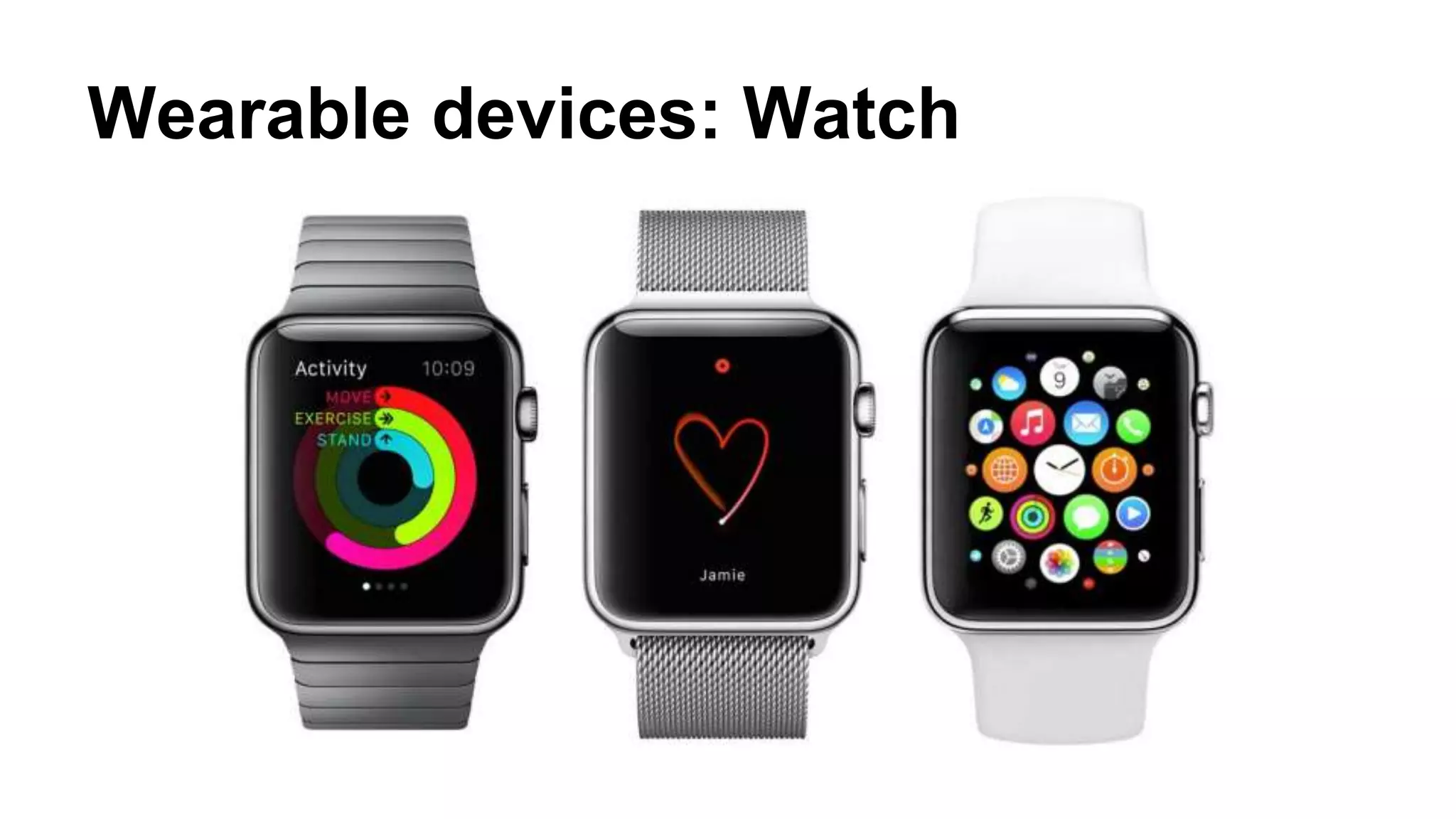 Wearable devices: Watch
 