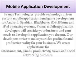 Mobile Application Development