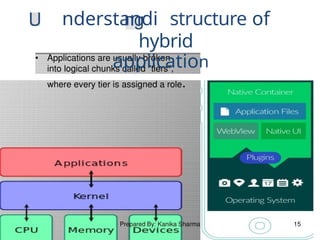 nderstandi structure of
hybrid
appiication
 