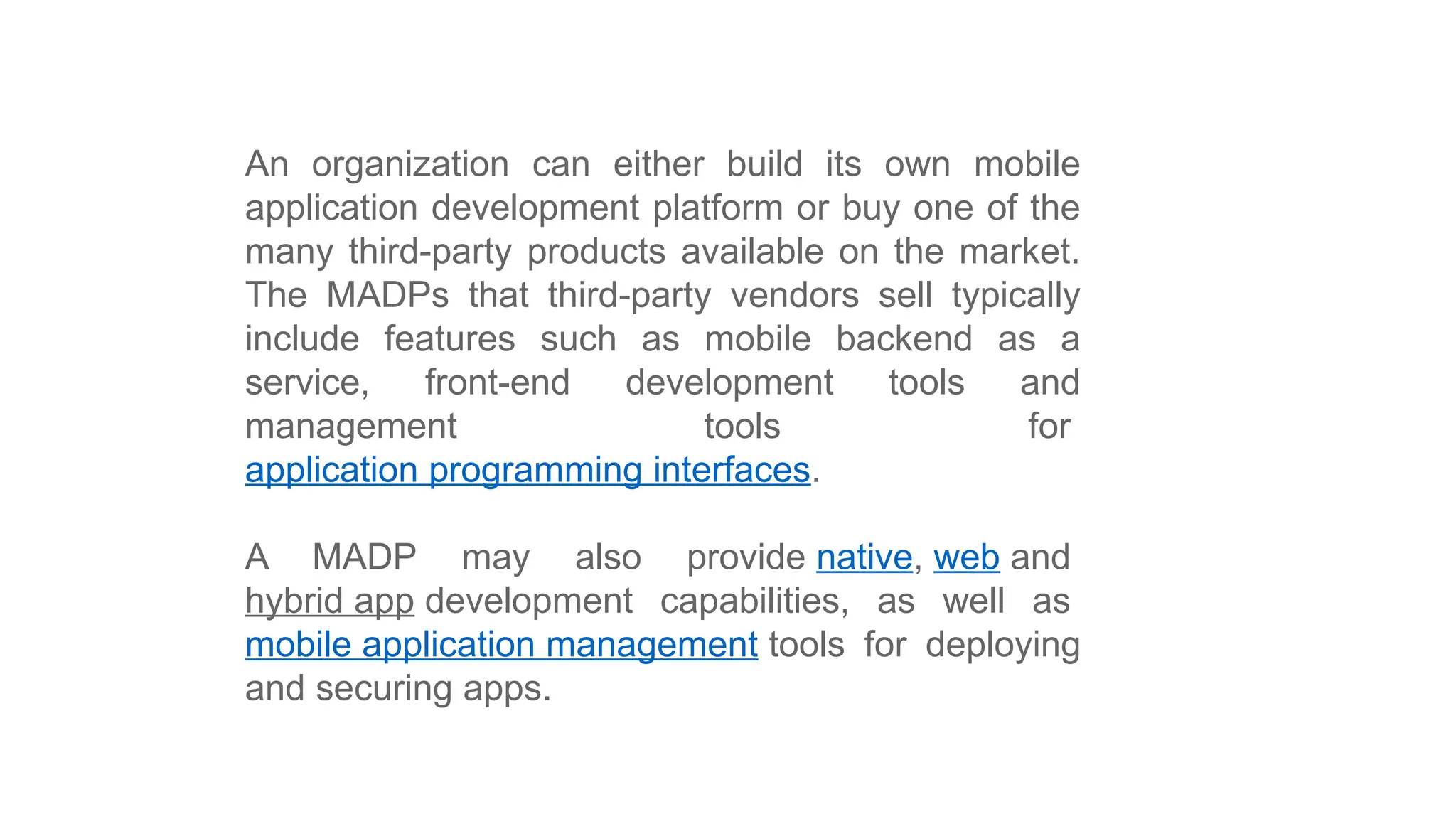 Mobile Application Development Platform Madp Pptx