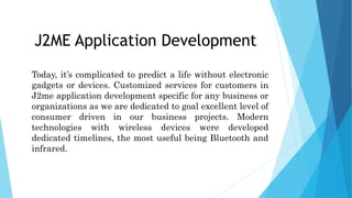 Mobile Application Development Using Java | PPT